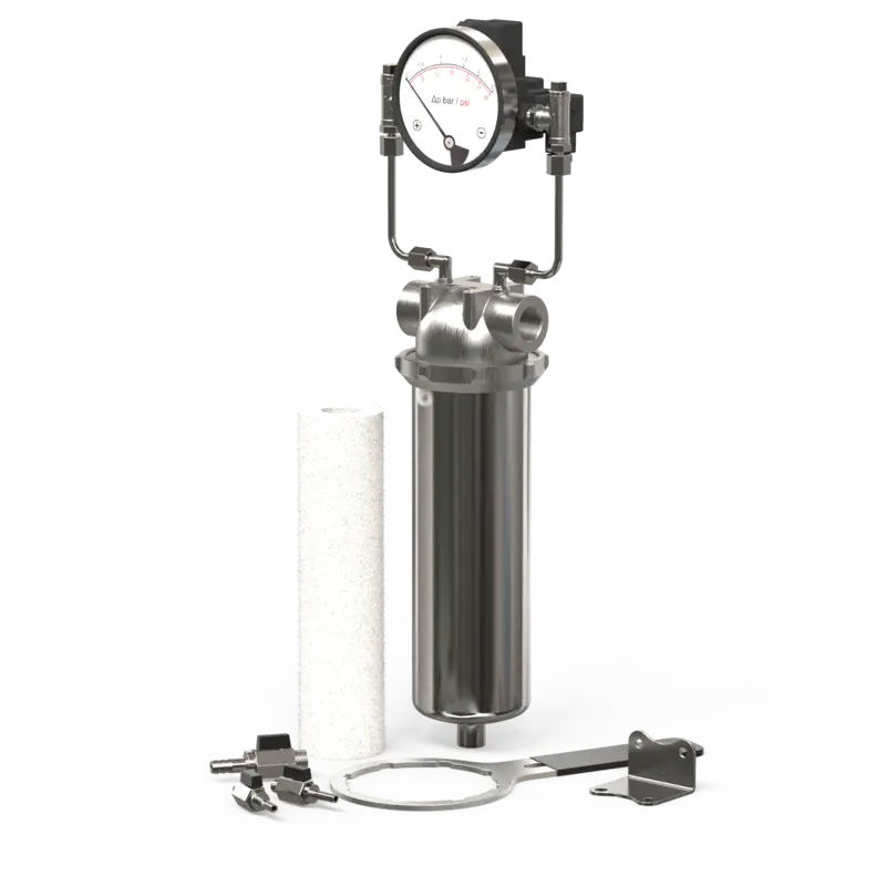 Kerzenfiltergehäuse - Edelstahl - 5100000 KF-4 VDI 6044 | KF-4 Anlagenvolumen 1-4m³